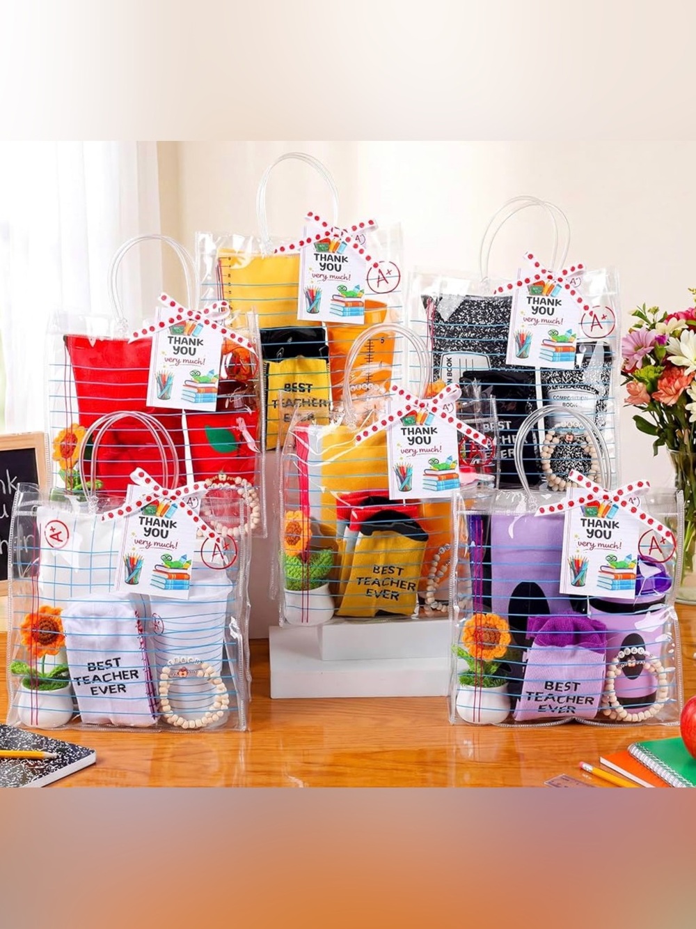 Teacher Appreciation Gift Bag Set - Multicolor ~ Choose 1 ~ New